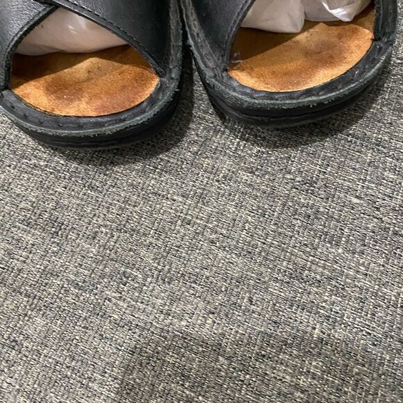 Finn Comfort Black Leather Sandals Women Size EU 38 - Picture 3 of 10